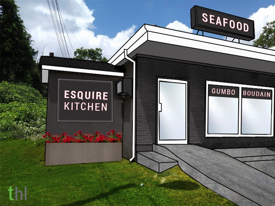 Esquire Kitchen Exterior Branding